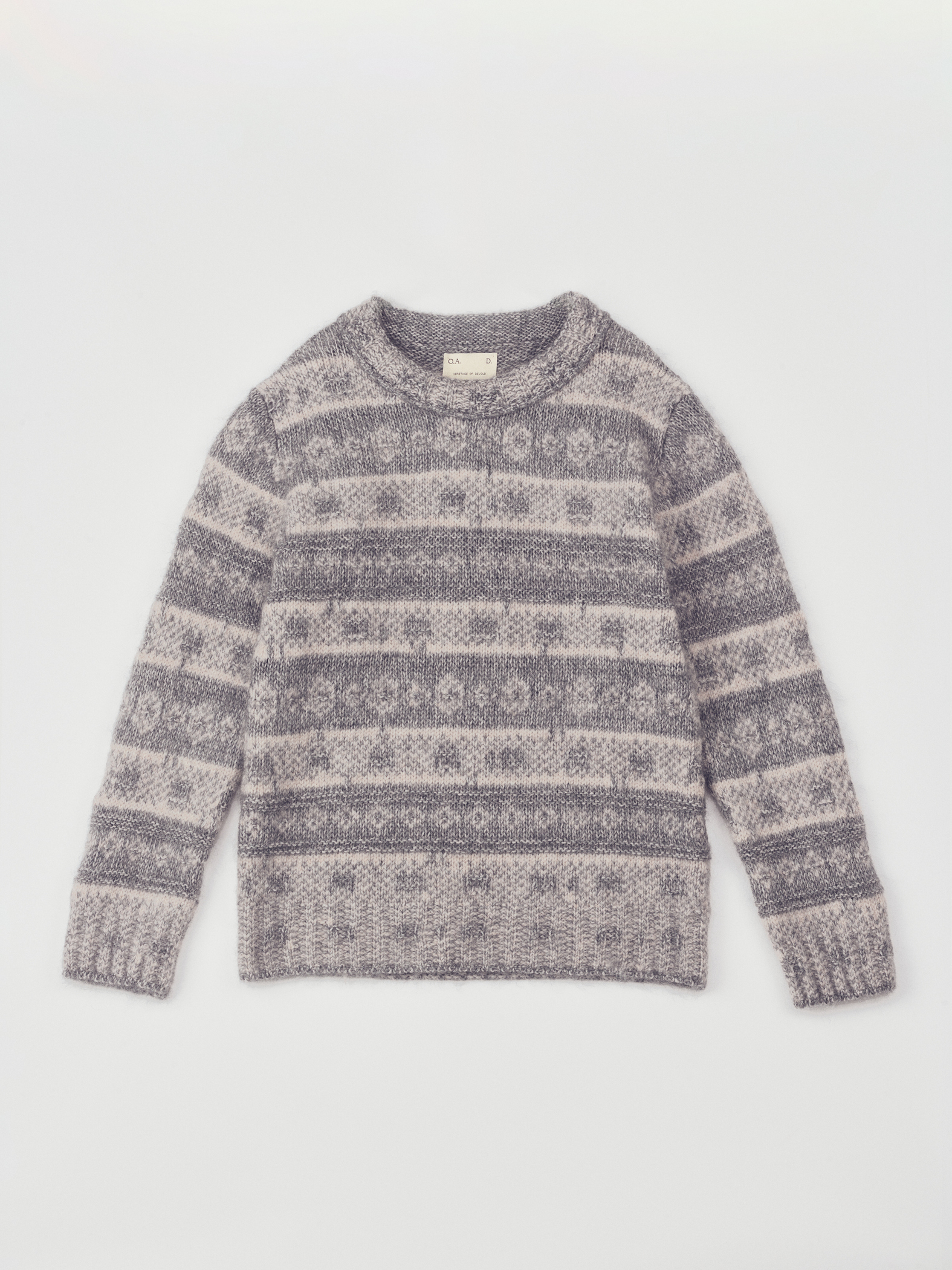 Blindleia - Crew neck knit with a heritage pattern O.A.D.